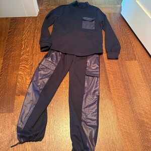 Chico's Two Piece Navy Sweatsuit Size Size XS